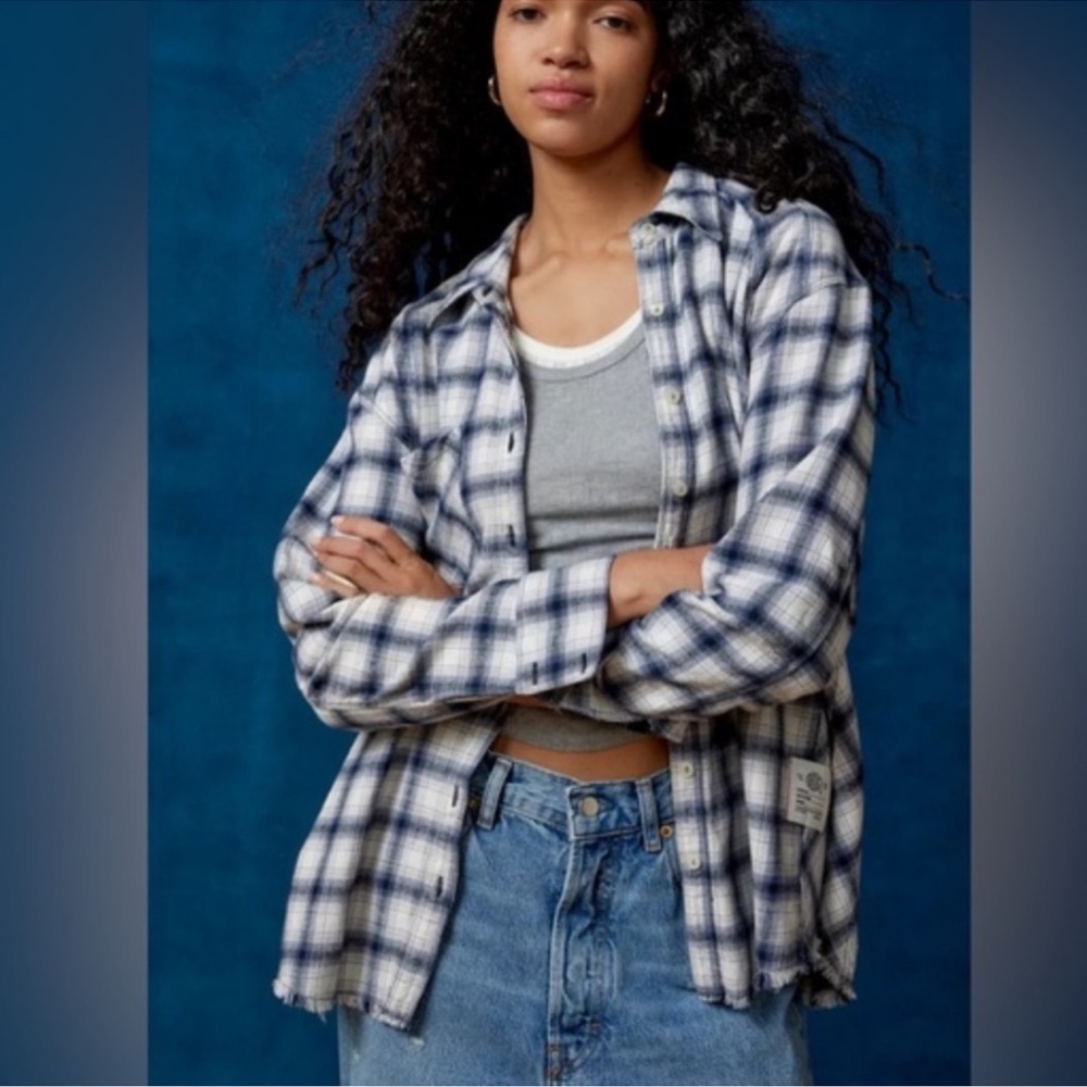 Urban Outfitters BDG Brixton Plaid Button Down Flannel Shirt